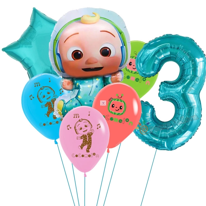 推荐Cocomelon Balloon with 32inh Number Ballon JJ Cocomelon - 图2