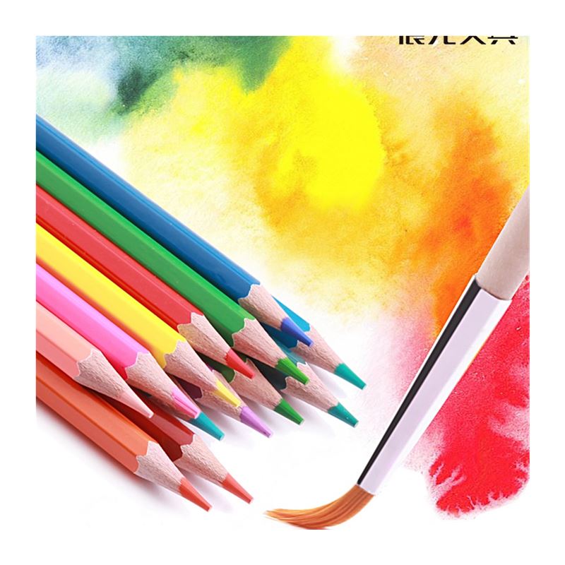 速发Colored Pencils Watersoluble Lead Paintbrush Colored Pen - 图3