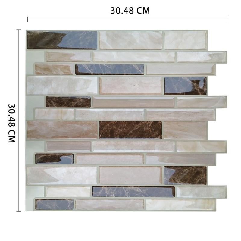 Self Adhesive mosaic tiles back baffle Bathroom Kitchen Ethy - 图0