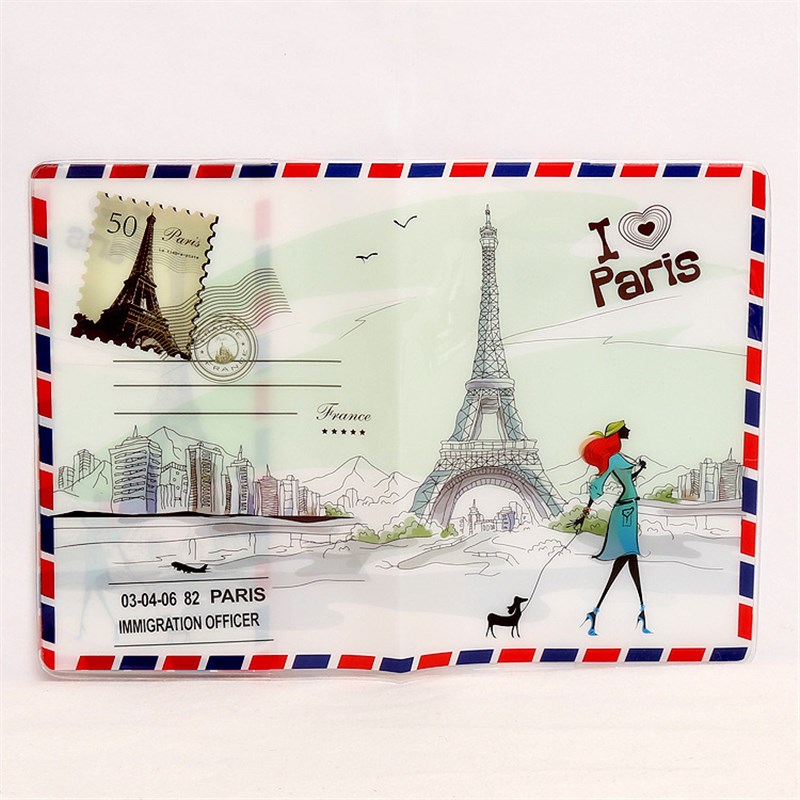 推荐PVC World Trip Map Travel Passport Covers for Woman Men - 图3