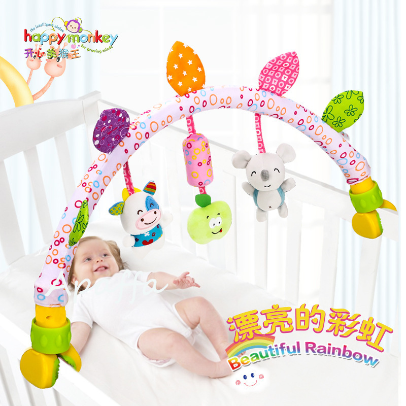 极速Baby Musical Mobile Toys for Bed/Crib/Stroller Plush Bab - 图0