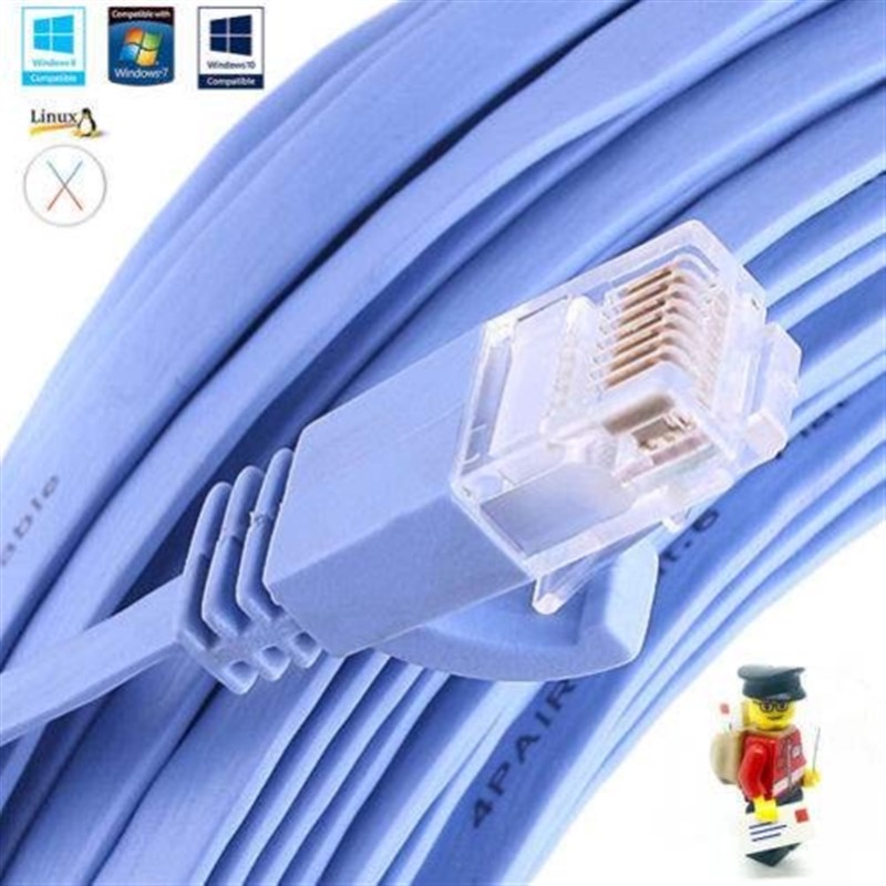 极速cat6 flat ethernet cable rj45 lan cable network patch co - 图0