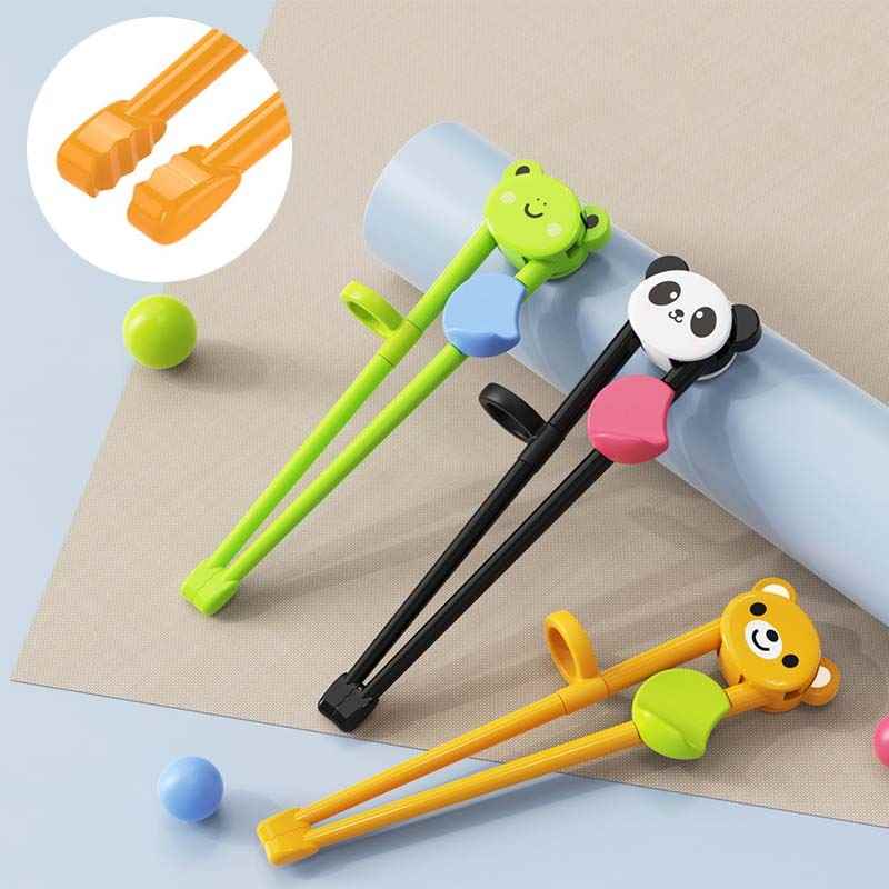 推荐1 Pair Training Chopsticks Cartoon Animal Chopsticks For - 图0