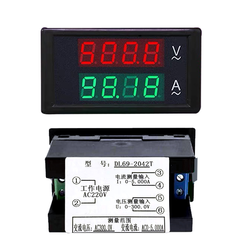 19-204e2T双显示0-600V 600A高精度数字交流电压表 数显电 - 图3