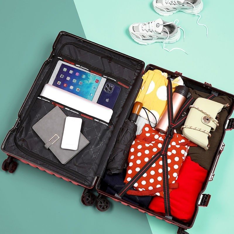 新款铝框行李箱2023新款女大容量密码箱男拉杆箱登机箱旅行箱结实,淘宝优惠券,粉丝福利购,淘宝优惠卷