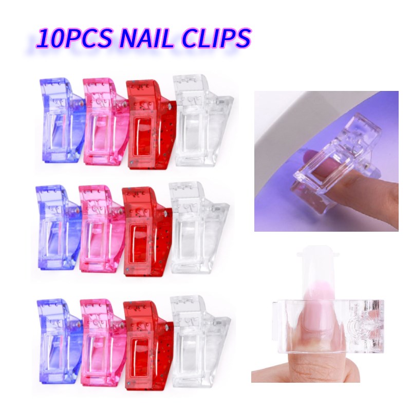 1N PCS Crysta  NaillClips Quick BuiKlding Acrylic 0ail - 图0