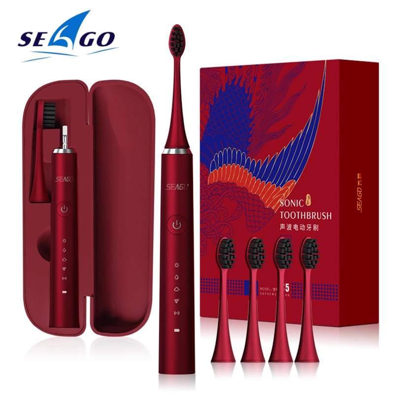 极速SEAGO Sonic Electric Toothbrush Adult Electric Toothbrus - 图0