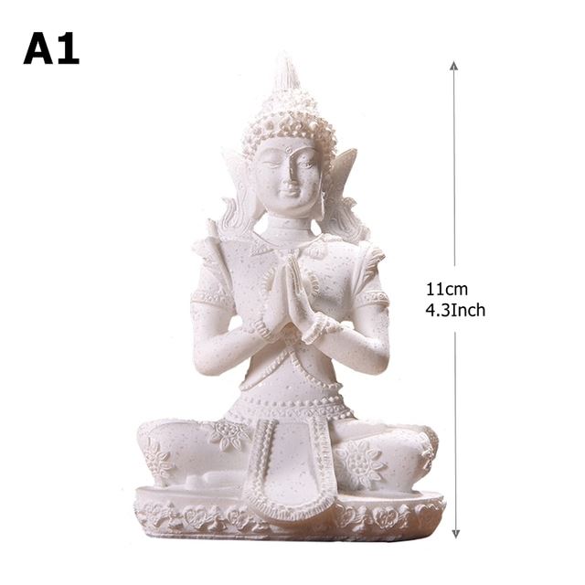 速发highquality 16Style Miniature Buddha Statue Nature Sands - 图1