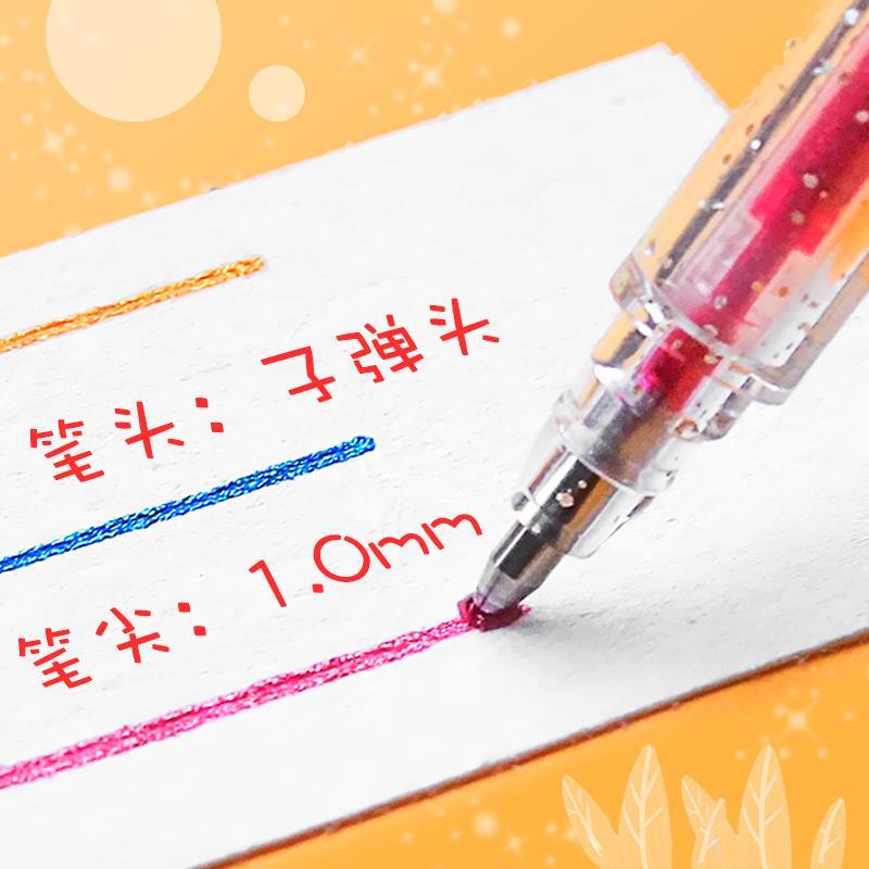 速发Glitter gel pen color gel pens shiny fairy fantasy - 图0