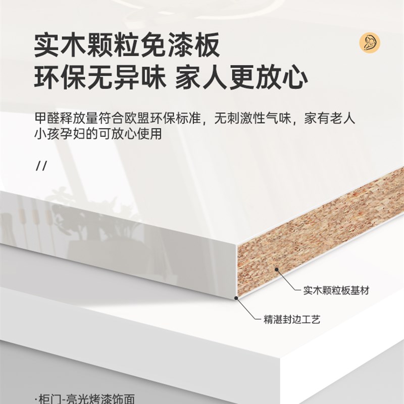 简约现代衣柜实木质m家用卧室小户型四五六开门储物柜家用衣橱转