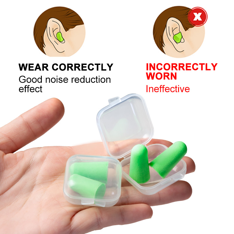 推荐Sumifun 2/4Pcs(1/2 Pair) Soft Foam Ear Plugs Sound Insul-图1