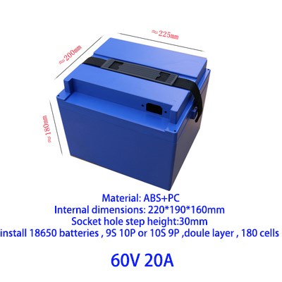 48V 60V 72V KA 20Ah 12Ah Lithium Battery Box 18650 li-ion Pa - 图0