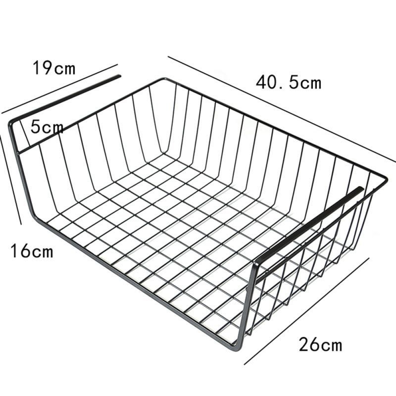 Kitchen Storage Bin nder Shelf Wire Rack Cabinet Basket Iron - 图3