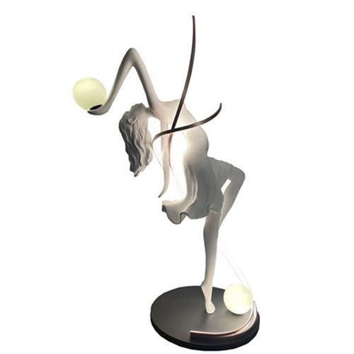 人形艺术雕塑落地灯人形雕塑落地灯抱球艺术抽象狮子猩猩骏马酒店 - 图0