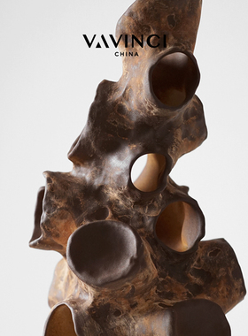 梵其新中式不规则抽象q艺术摆件样板间售楼处摆设展厅酒店软装饰