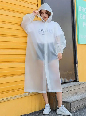 雨衣长版成人透明加厚儿童男女款全身可携式非一次性雨披自行车骑