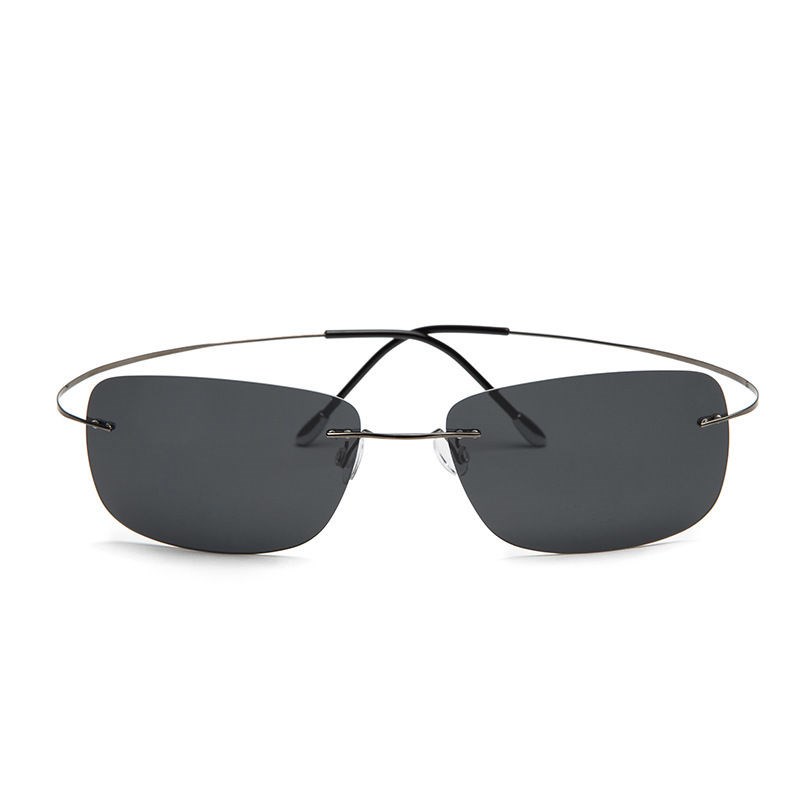 Screwless Frameless Ultra Light Hingeless Sunglasses Rimles-图0