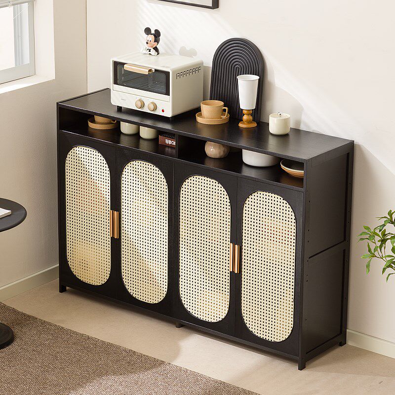 奶油风餐边柜厨房置物柜家用碗柜储物柜客厅靠墙酒柜茶水收纳柜子,淘宝优惠券,粉丝福利购,淘宝优惠卷