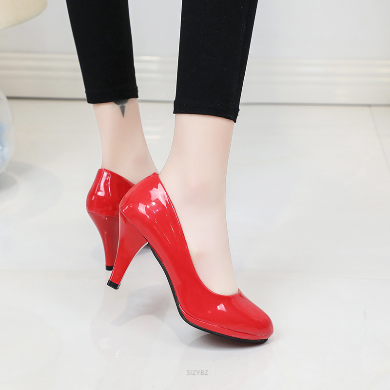 新品New Pumps Women Shoes Style High Heels Shallow Ladies Pl - 图1