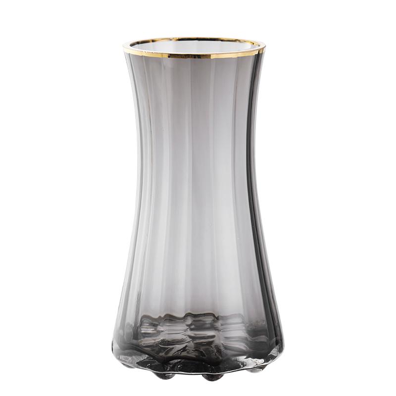 极速.轻奢创意简约原色玻璃花瓶透明水培鲜花百合北欧网红客厅插 - 图3