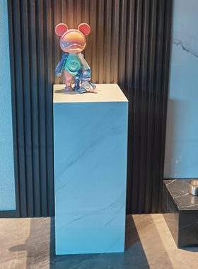 白色长方b形大理石摆台底座摆件客厅玄关电视柜落地石墩柱子雕塑