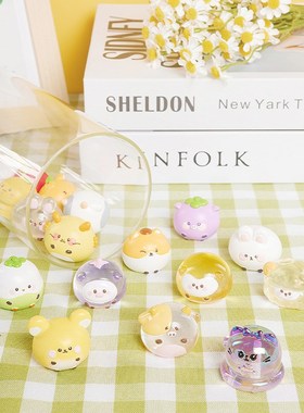 新品迷你小盲袋12生肖萌粒仔办公室桌面装饰摆件送学生春意小礼品