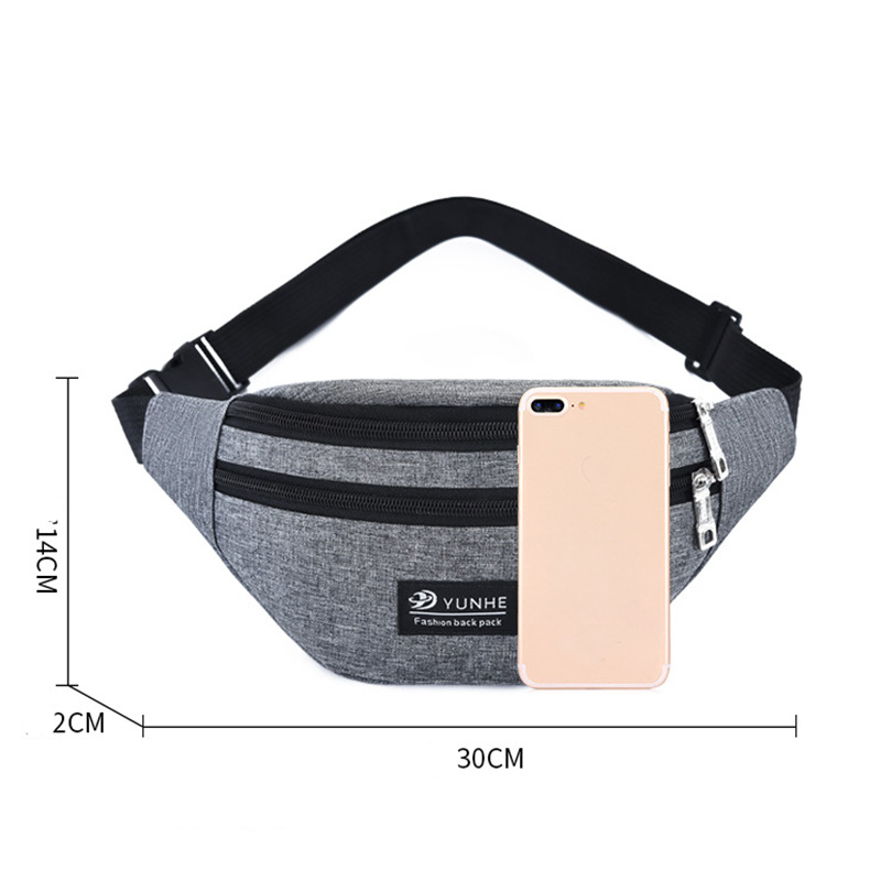 速发Waistbag Belt Bag Mobile Phone Zipper Pouch Packs Belt-图0