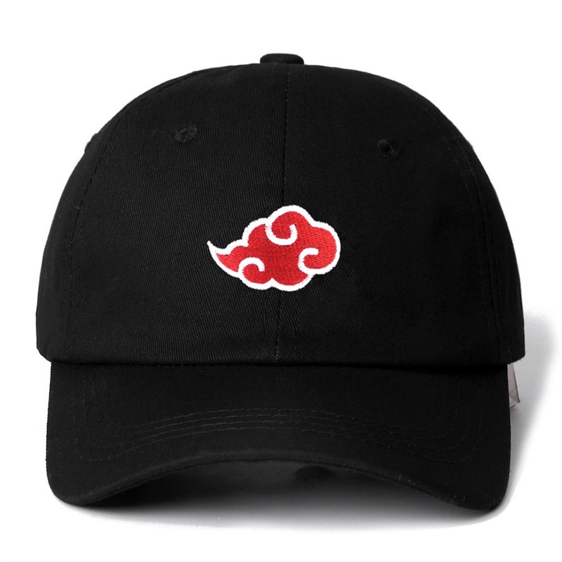 速发NARUTO New 100% Cotton Cap Japanese Akatsuki Logo Anime - 图0