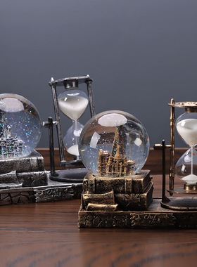 l房间装饰品男生潮儿童卧室布置男孩童宿舍书桌摆件炫酷摆设沙漏