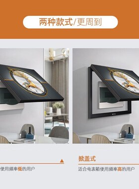 电表箱装饰画简约北欧轻奢配电B箱遮挡电闸盒创意电源开关挂画