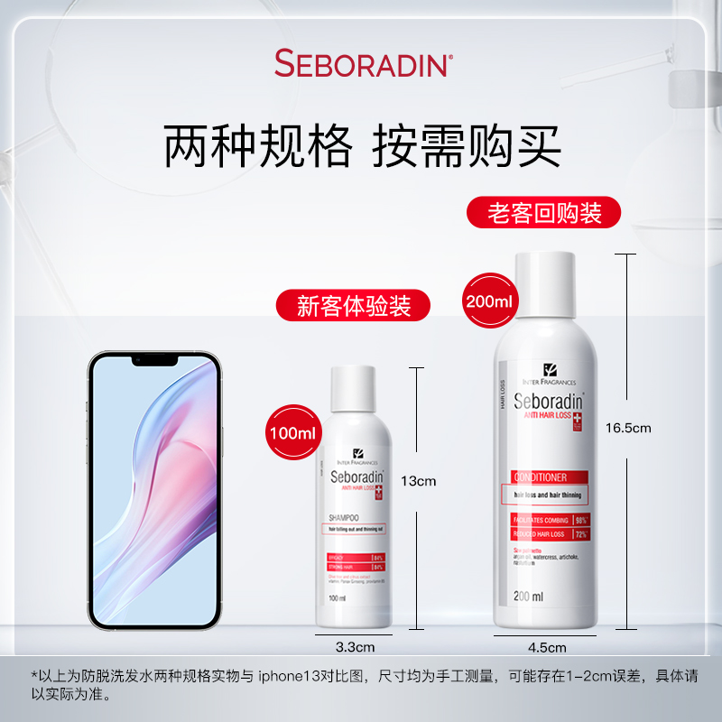 [小规格]Seboradin丝柏汀果树精华洁净固发健发控油洗发水100ml - 图0