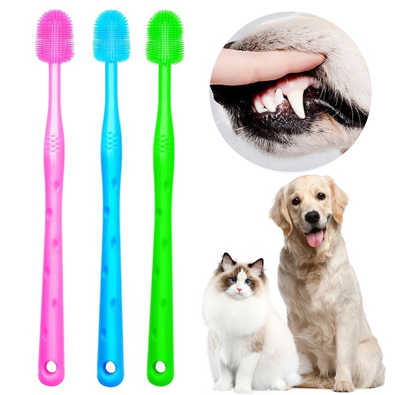 Pet Ces Toothbruth Srupar Soft Silicone Bristles Tooth Brush - 图0