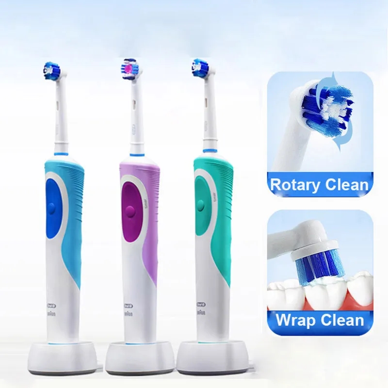 极速Oral B Electric Toothbrush D12 Rotation Vitality Teeth B - 图1