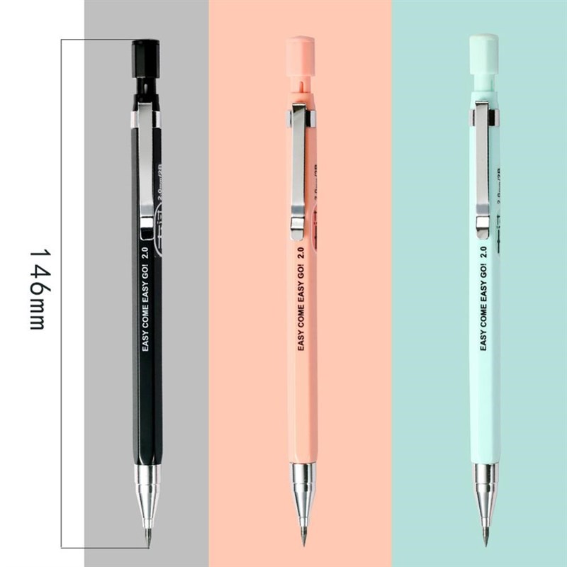 2.0mm 2B Propelling Pencils Candy Color Mechanical Pencil Dr-图1