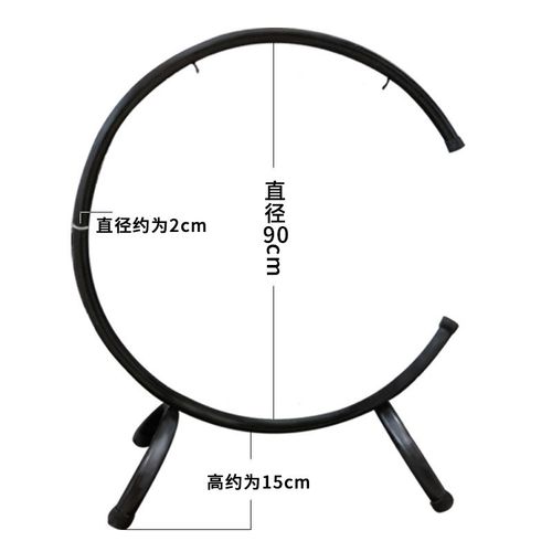 C型架铜锣架开道锣庆典活动开业锣抄锣风锣配锣架便捷式锣架 - 图1
