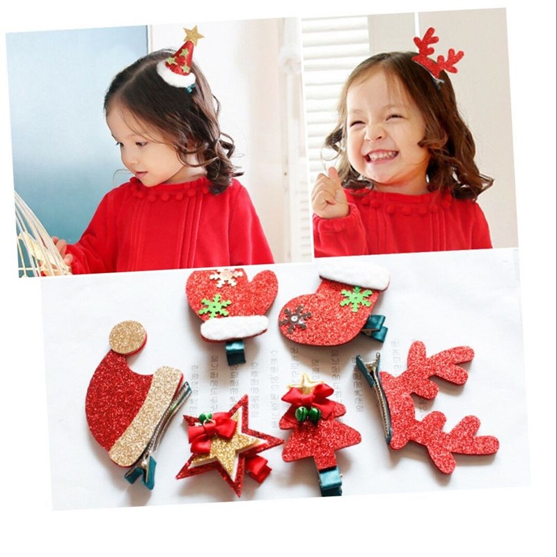 推荐Cute Baby Christmas Xmas Shinning Large Antler Hat Barre-图1