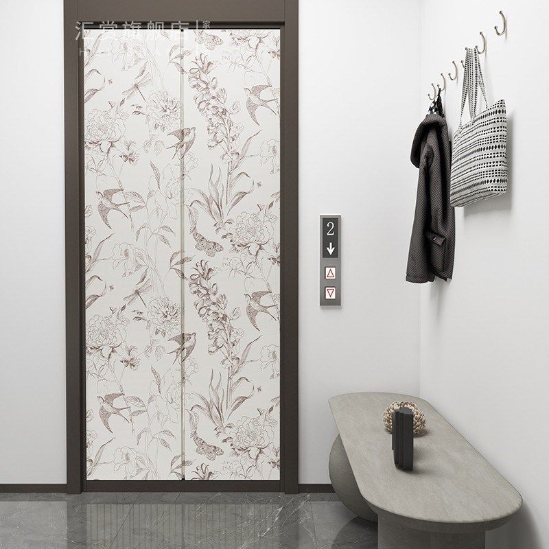 磁吸电梯门贴纸一梯一户高级感简约法式入户门改色遮丑装饰厚贴膜,淘宝优惠券,粉丝福利购,淘宝优惠卷