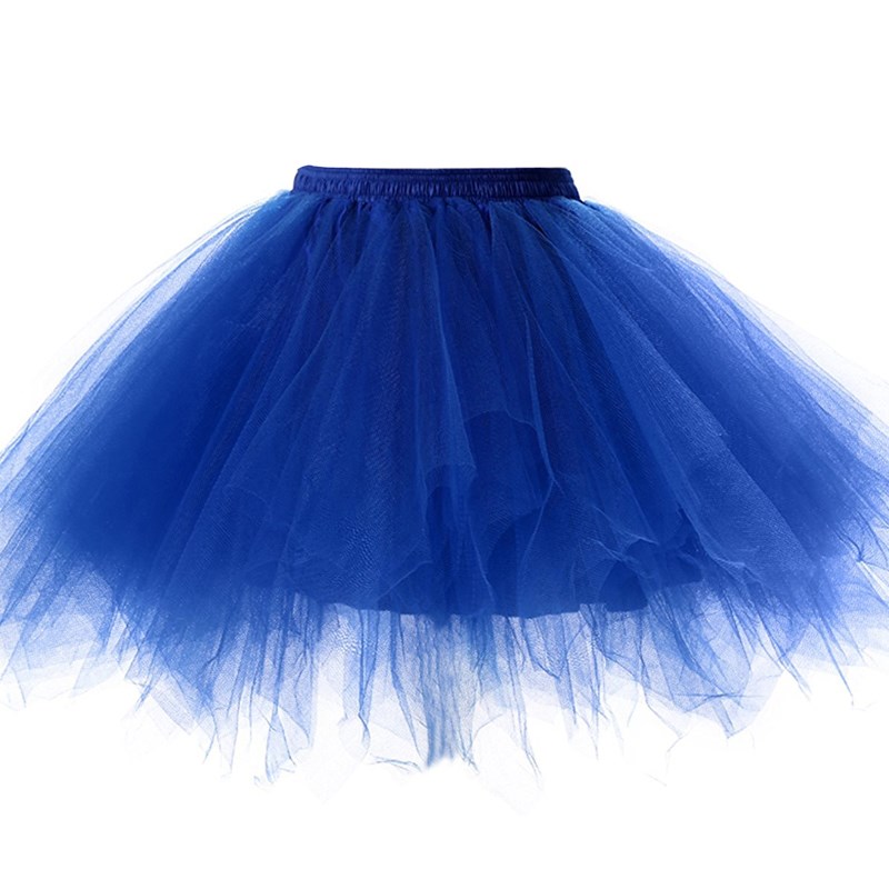 网红Princess Midi Fairy Tulle Skirt Pleated Dance Tutu Skirt