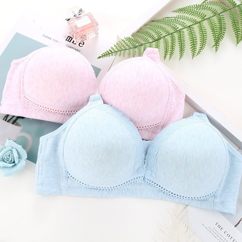 推荐Maternity Bra Wire Free Front Closure Nursing Bra Pregna - 图0