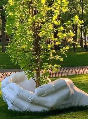 仿真手模树池模型雕塑户外景区园林景观摆件公园广场学校装饰美陈