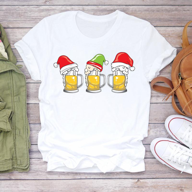 推荐Women New Year O-neck Snowman 90s Cartoon Holiday Merry - 图1