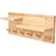 Hook on the entrance wall of the entrance wall of the house, solid wood storage wall hanging living room bedroom wall clothes hook wooden Y decoration equipment
