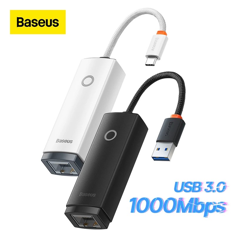 极速Baseus Ethernet Adapter USB 3.0/Type C to RJ45 LAN Port