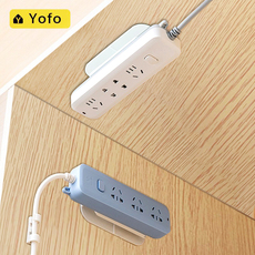 Держатель гнездо 插座插排固定器壁挂免打孔插线板收纳理线器路由器排插墙上绕线器