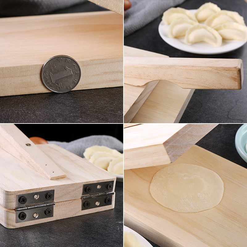 coD ubgh Pressing Tool Dough eresser WoodPn Dumpling Sk-图1