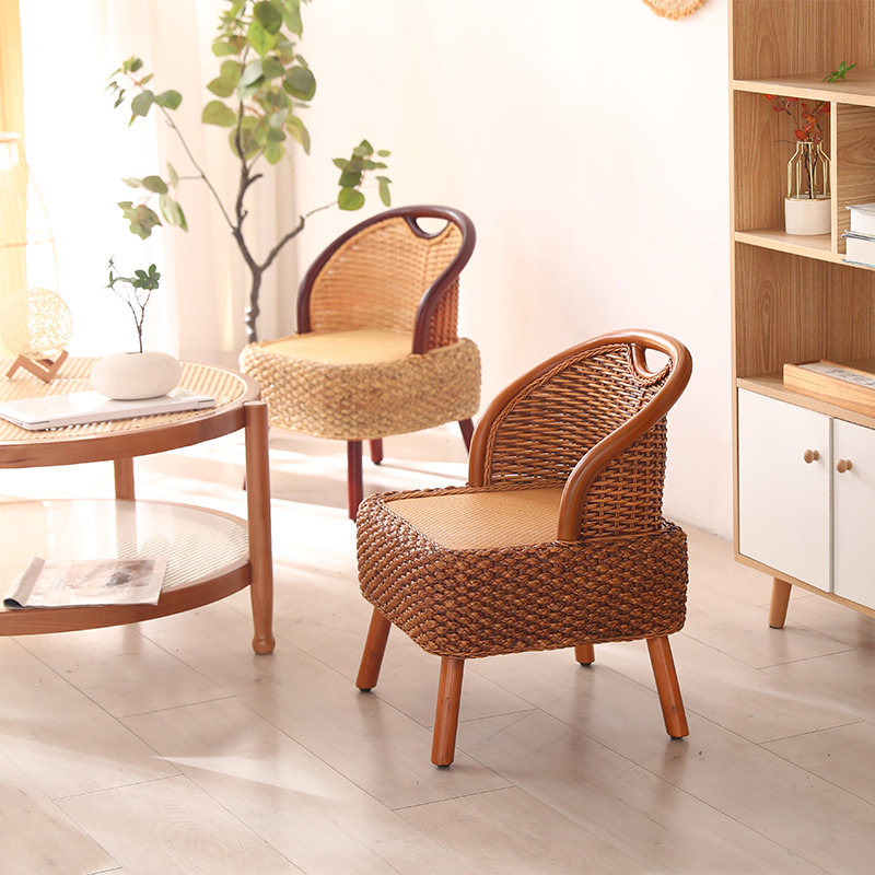 家用阳台藤椅单人休闲靠背椅编织懒人藤椅现代简约藤编小椅子网红,淘宝优惠券,粉丝福利购,淘宝优惠卷