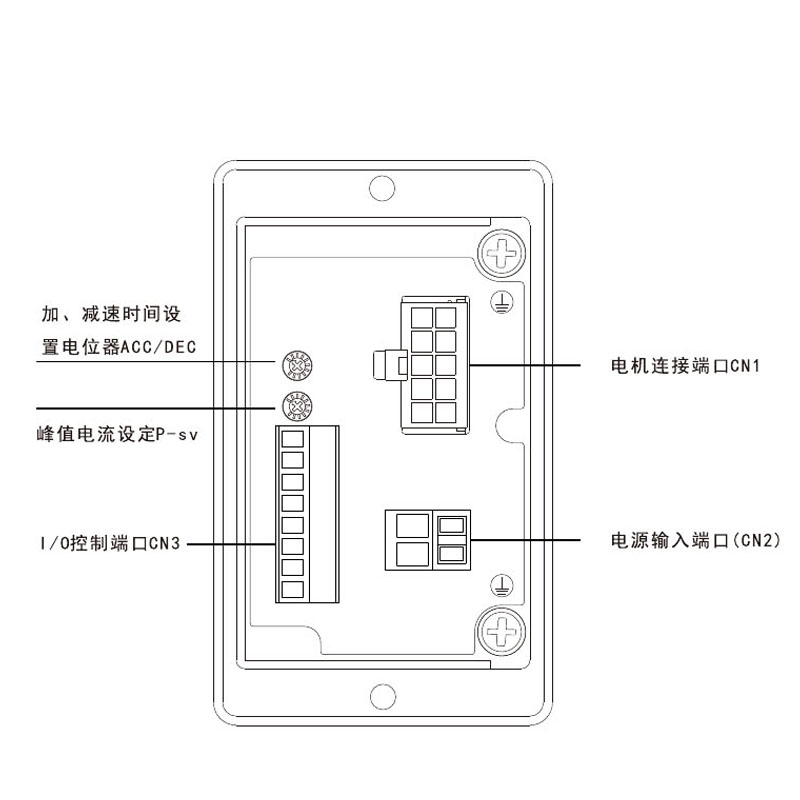 24V直流无刷电机驱动器 带数显刹车L 7A 200W控制器 - 图0