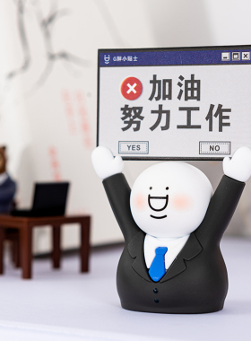 小蓝和他的朋友G胖名片夹展示玩具沙雕创K意办公室装饰品桌面摆件