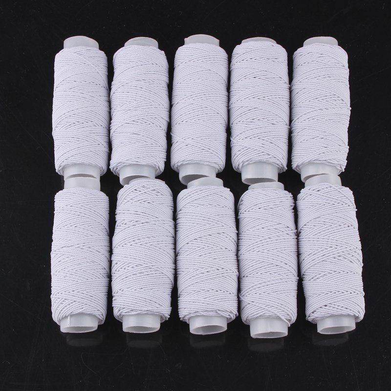 Colorful Elastic Thread Set 10Roll/Set Industrial Sewing Mac - 图2