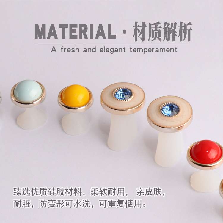 推荐New silicone nail clip amber fashion toe separation tool - 图2